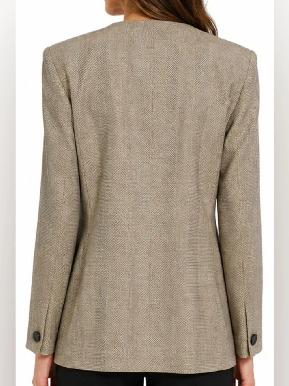 Christian Dior Vintage 80s 90s Asymmetric Wrap Power Blazer Size 12